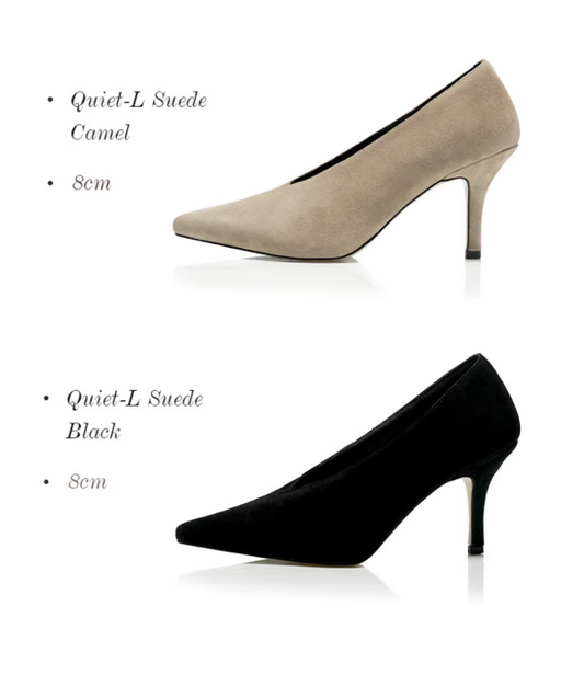 Deep-V Lambskin Office Heels