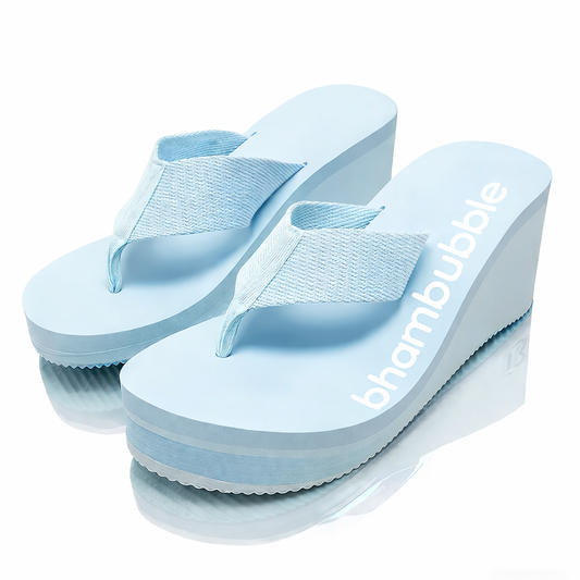 Aurora Breeze Wedge Thong Platform Sandals