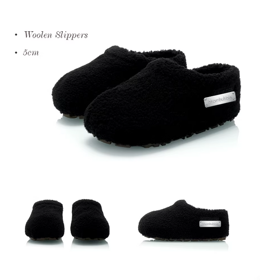 Aussie Shearling Platform Buckle Clogs